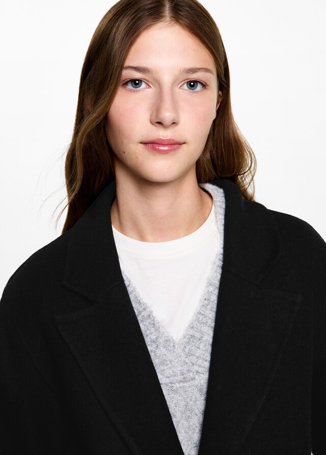 Mango Langer Tuchmantel Super Rabatt
