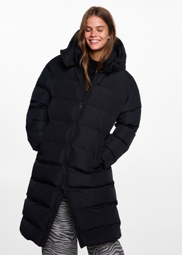 Mango Langer Steppanorak Clearance-Verkauf