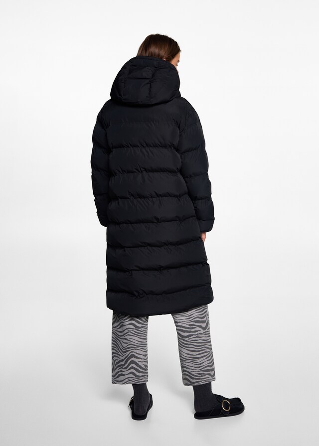 Mango Langer Steppanorak Clearance-Verkauf